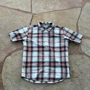 Patagonia Organic Cotton Common Threads Plaid Checkered Button Up Shirt